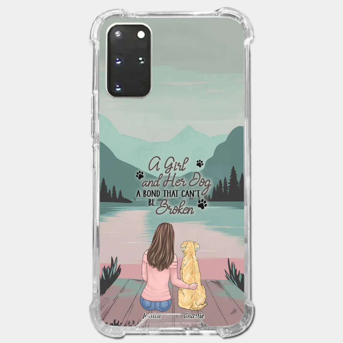 Tails Of Love - Dog Personalized Custom Clear Phone Case - Gift For Pet Owners, Pet Lovers