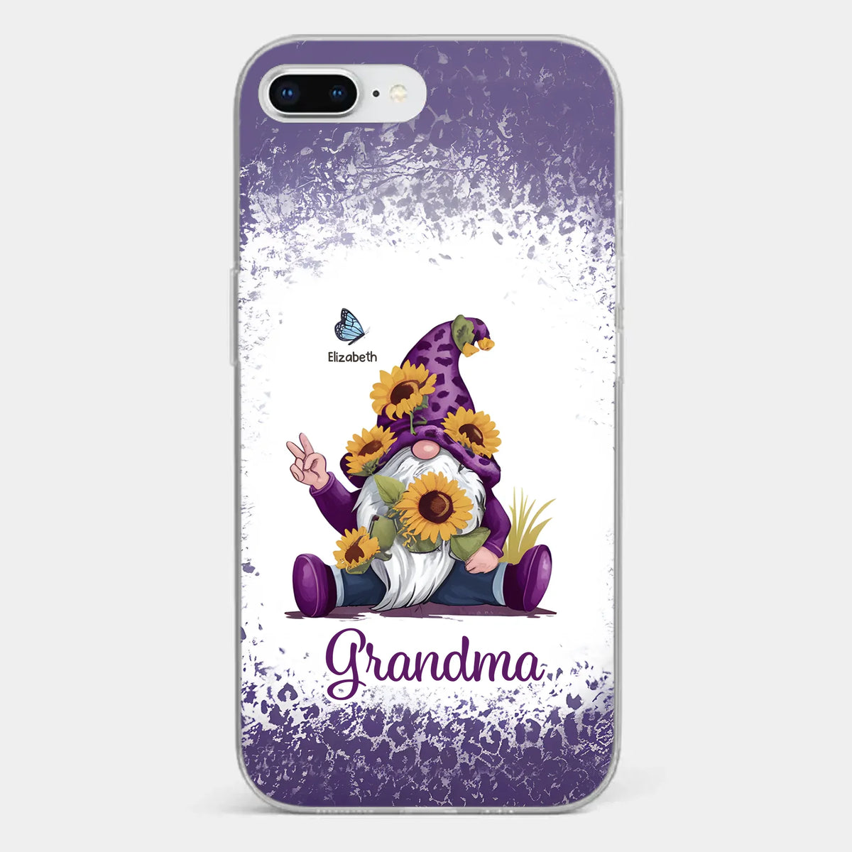 A Grandchild’s Smile Is Grandma’s Sunshine - Family Personalized Custom Clear Phone Case - Gift For Mom, Grandma