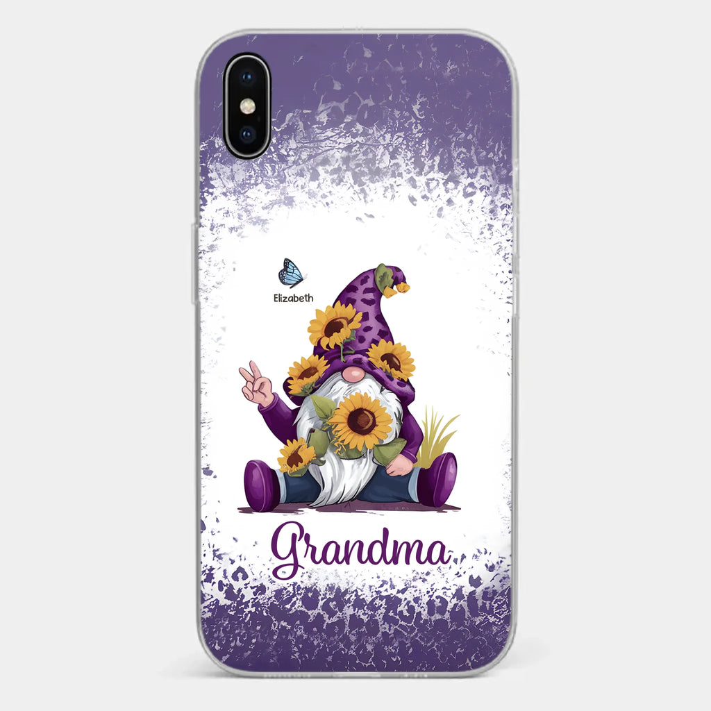 A Grandchild’s Smile Is Grandma’s Sunshine - Family Personalized Custom Clear Phone Case - Gift For Mom, Grandma