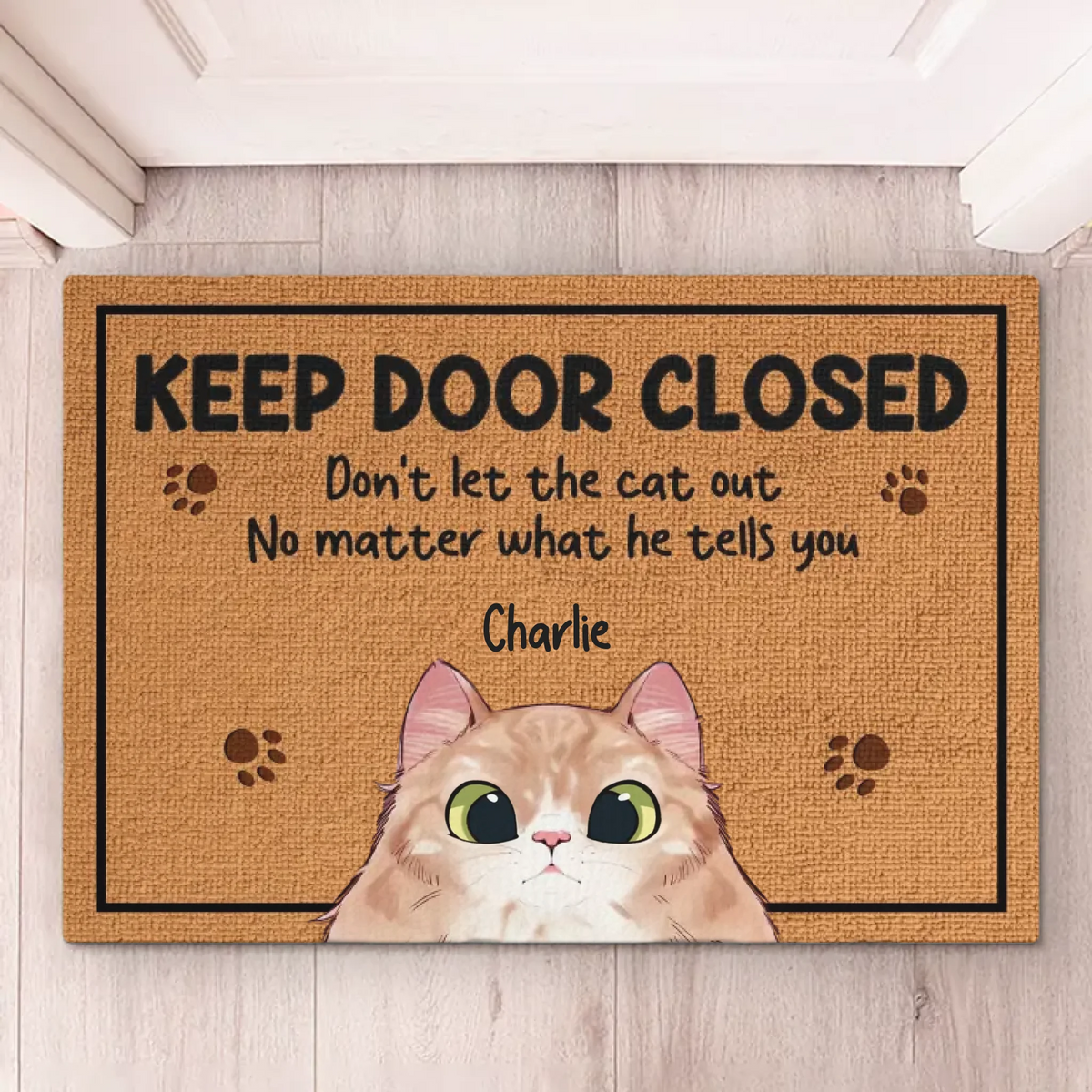 Every Day Is Caturday With You - Cat Personalized Custom Home Decor Decorative Mat - House Warming Gift For Pet Owners, Pet Lovers
