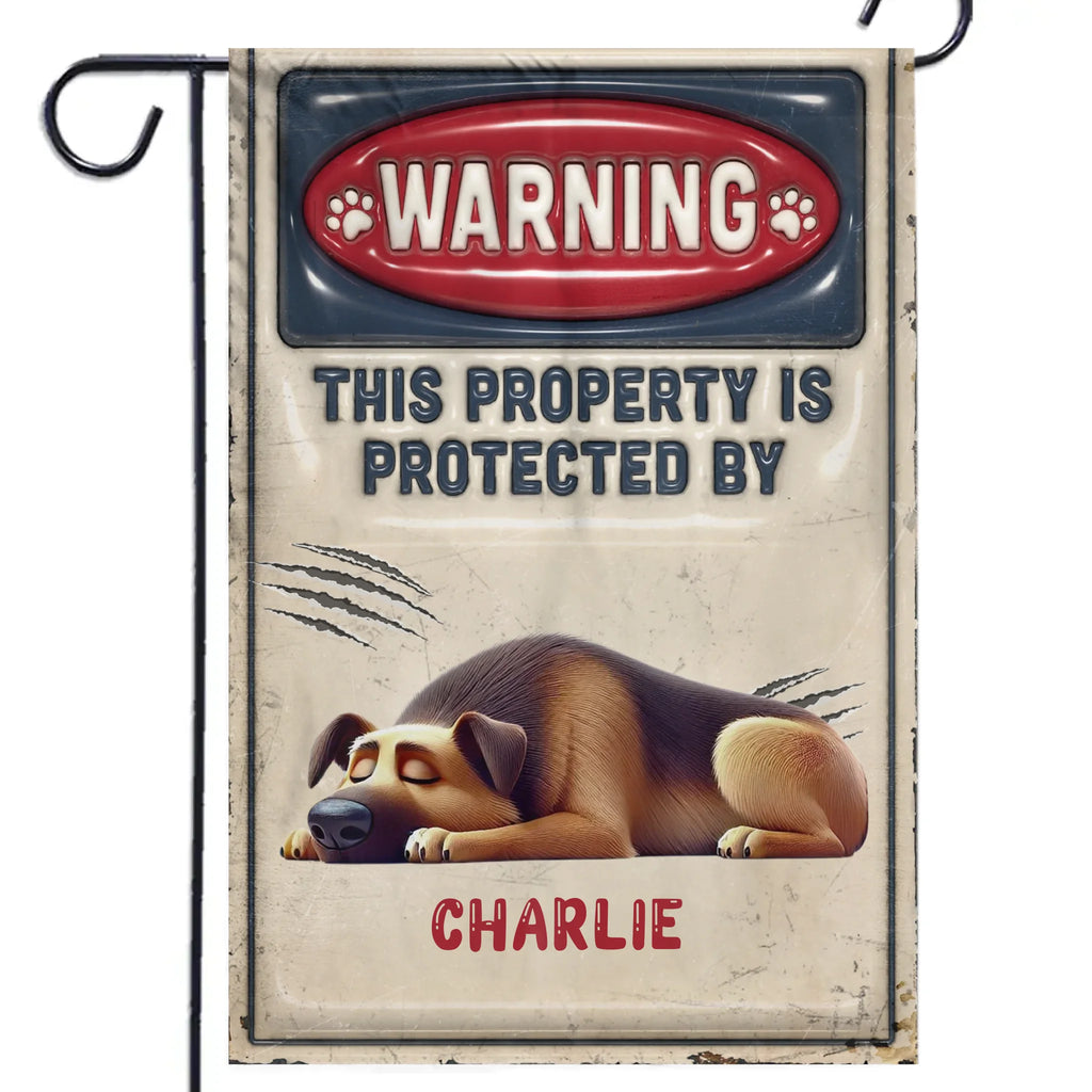 A Sleeping Dog Is A Happy Dog - Dog Personalized Custom 3D Inflated Effect Printed Flag - Gift For Pet Owners, Pet Lovers