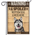 Custom Photo Happiness Is A Wagging Tail - Dog & Cat Personalized Custom Flag - Gift For Pet Owners, Pet Lovers