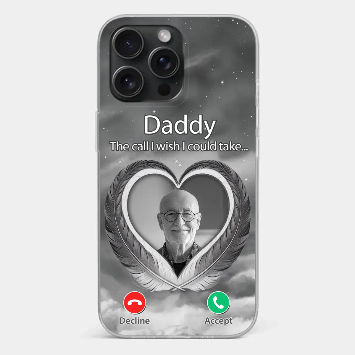 Custom Photo A Little Something To Make You Feel Connected - Memorial Personalized Custom Clear Phone Case - Sympathy Gift For Family Members