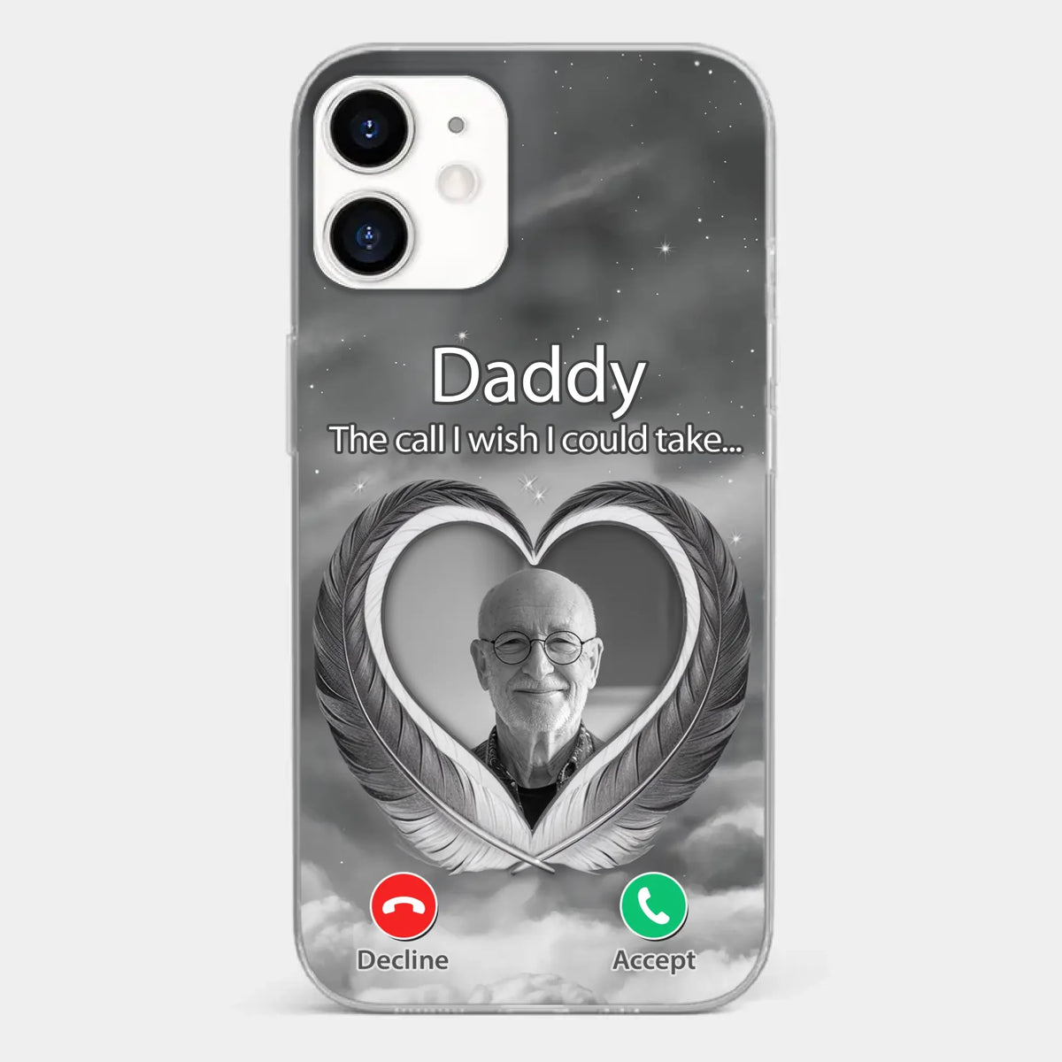 Custom Photo A Little Something To Make You Feel Connected - Memorial Personalized Custom Clear Phone Case - Sympathy Gift For Family Members