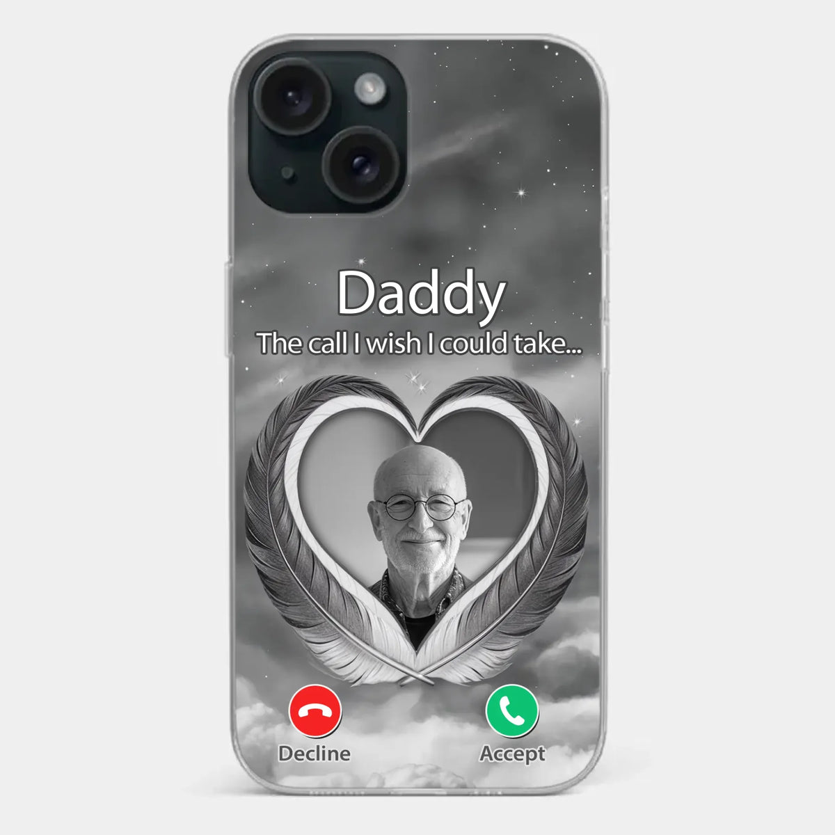 Custom Photo A Little Something To Make You Feel Connected - Memorial Personalized Custom Clear Phone Case - Sympathy Gift For Family Members