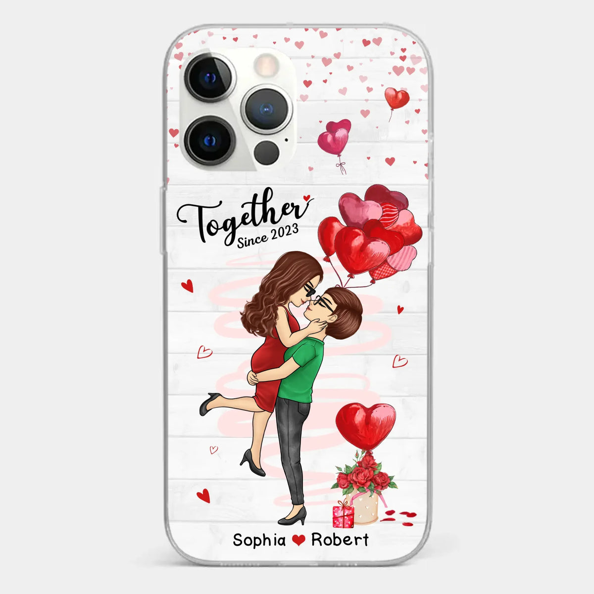 My Love For You Is Endless - Couple Personalized Custom Clear Phone Case - Gift For Husband Wife, Anniversary
