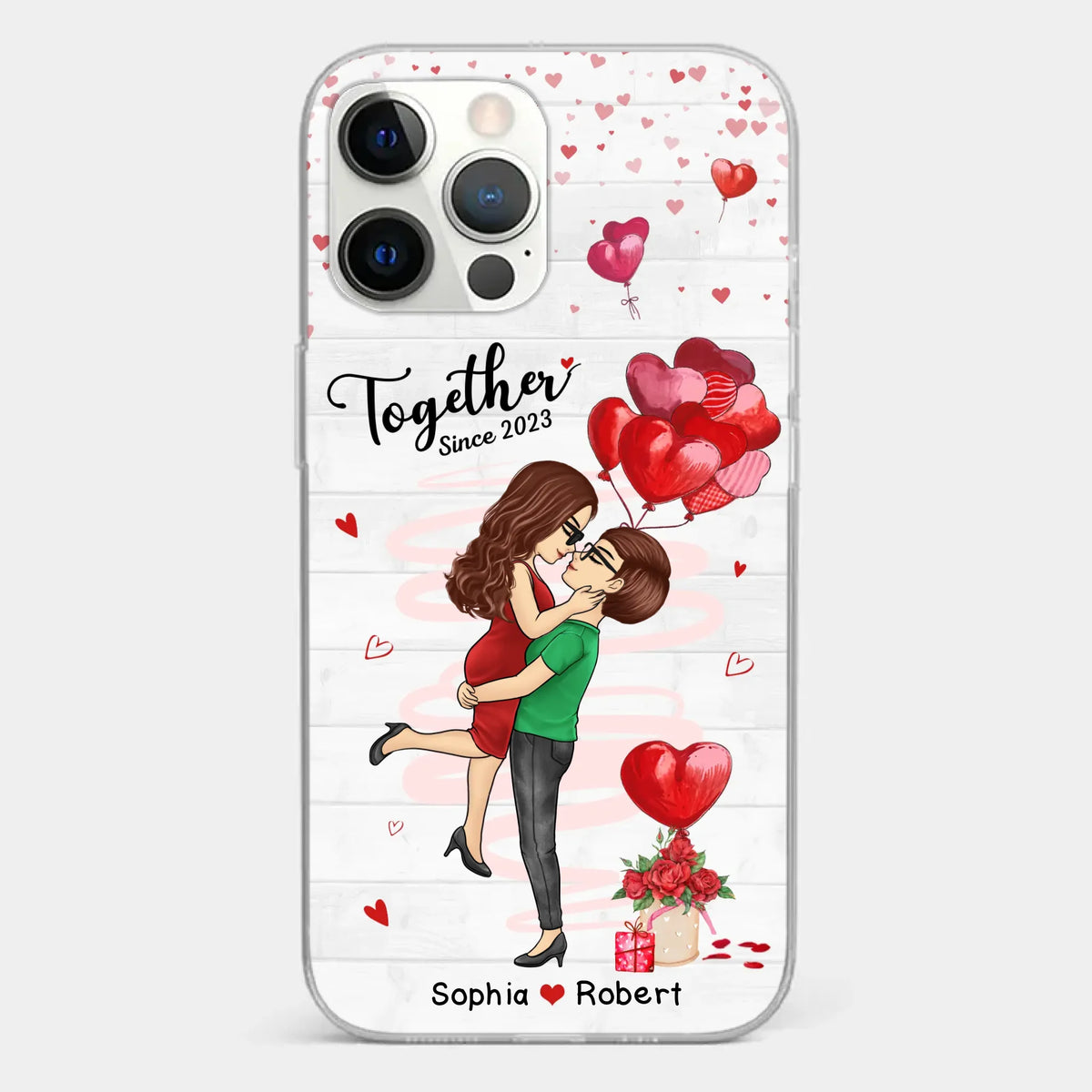 My Love For You Is Endless - Couple Personalized Custom Clear Phone Case - Gift For Husband Wife, Anniversary