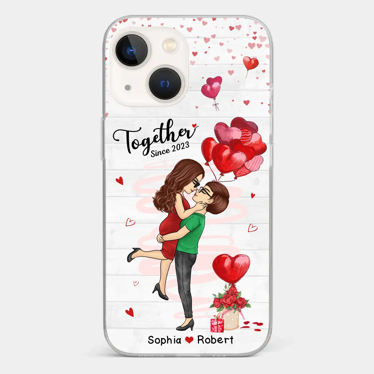 My Love For You Is Endless - Couple Personalized Custom Clear Phone Case - Gift For Husband Wife, Anniversary