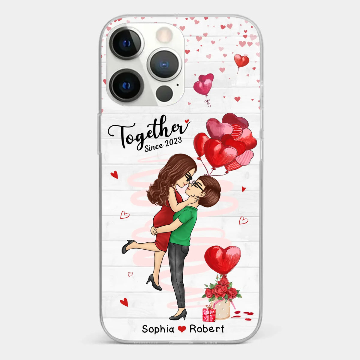 My Love For You Is Endless - Couple Personalized Custom Clear Phone Case - Gift For Husband Wife, Anniversary