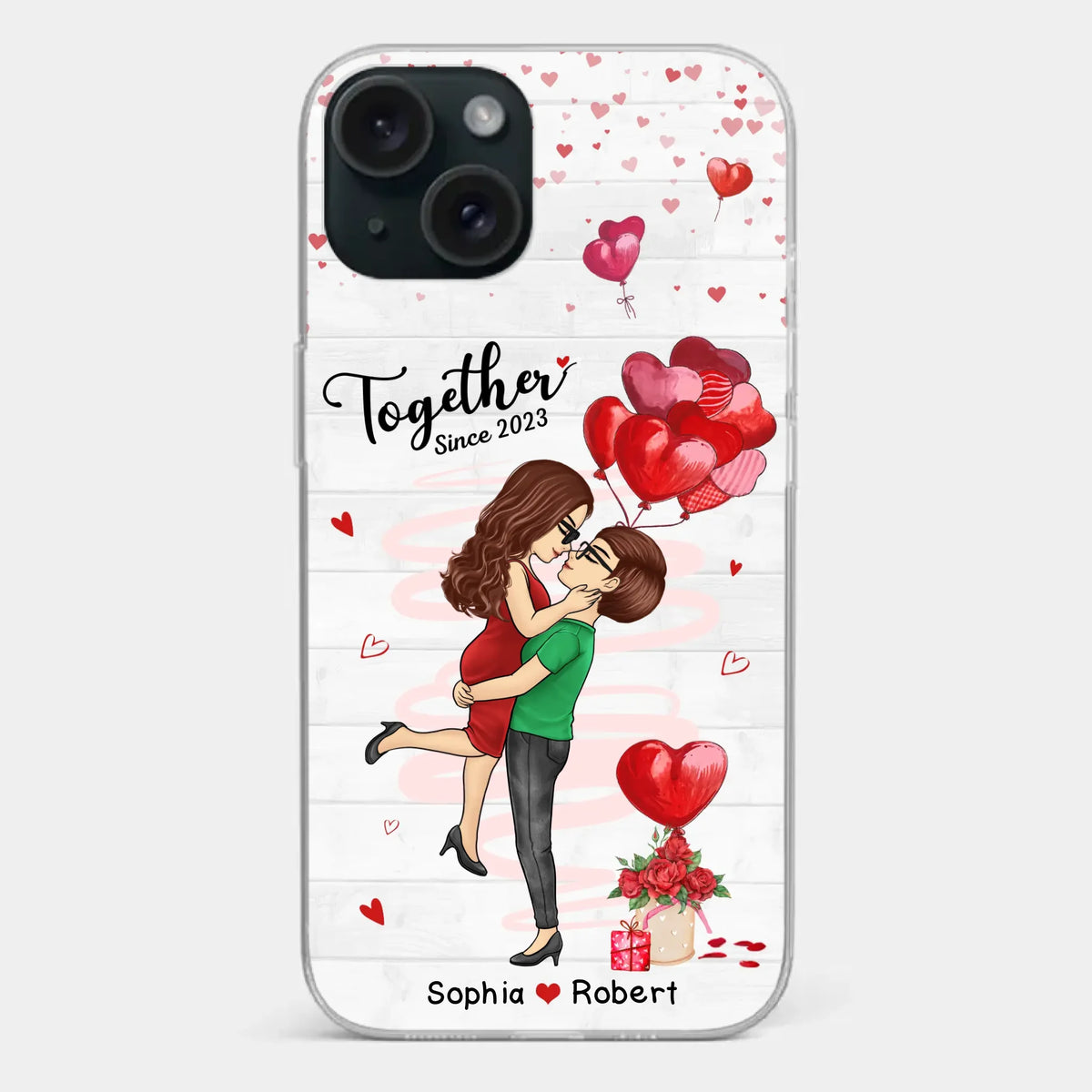 My Love For You Is Endless - Couple Personalized Custom Clear Phone Case - Gift For Husband Wife, Anniversary