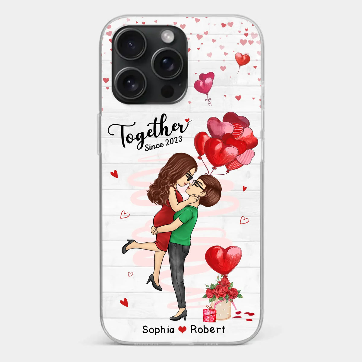 My Love For You Is Endless - Couple Personalized Custom Clear Phone Case - Gift For Husband Wife, Anniversary
