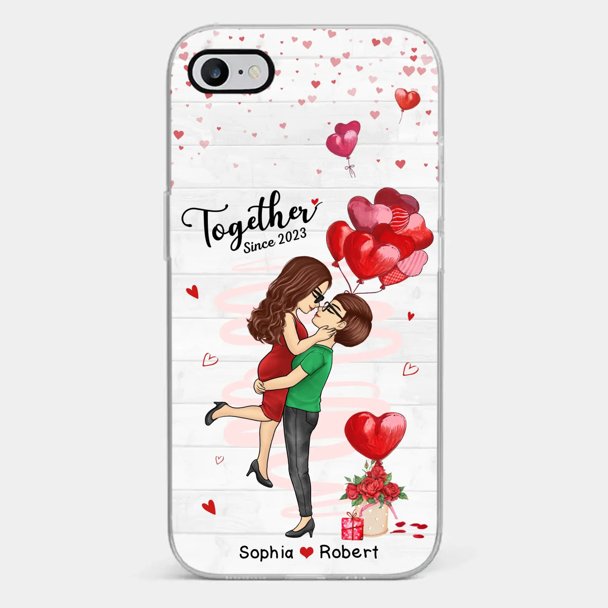 My Love For You Is Endless - Couple Personalized Custom Clear Phone Case - Gift For Husband Wife, Anniversary
