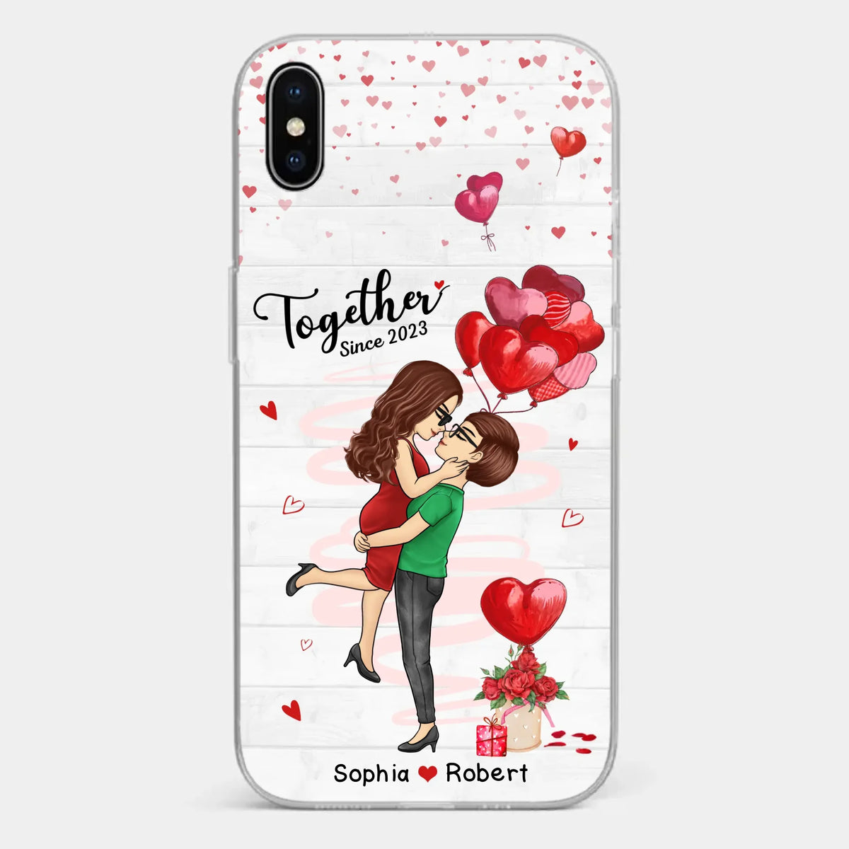 My Love For You Is Endless - Couple Personalized Custom Clear Phone Case - Gift For Husband Wife, Anniversary