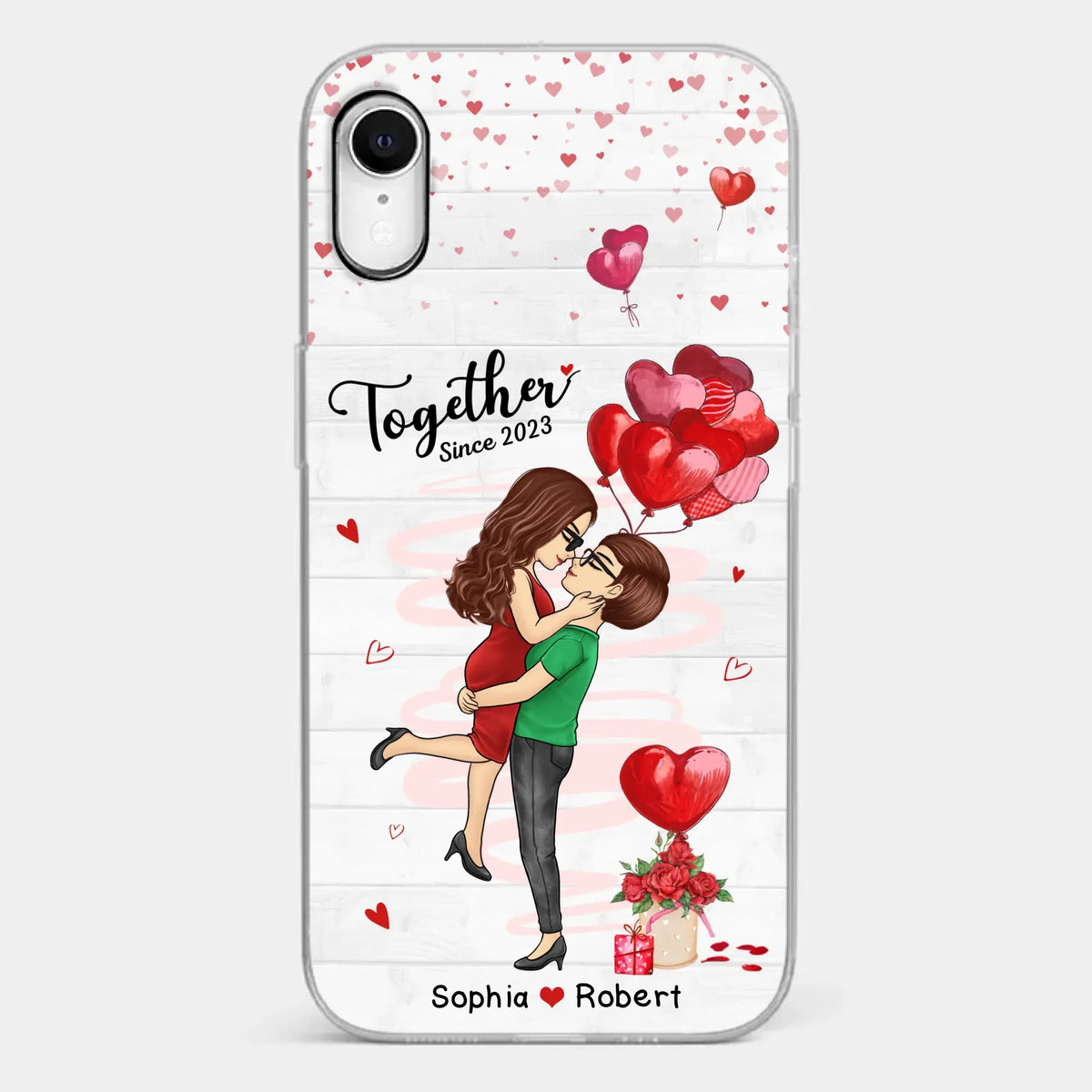 My Love For You Is Endless - Couple Personalized Custom Clear Phone Case - Gift For Husband Wife, Anniversary