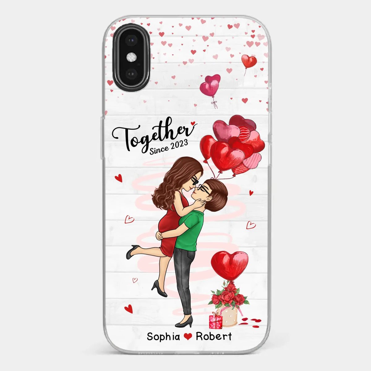 My Love For You Is Endless - Couple Personalized Custom Clear Phone Case - Gift For Husband Wife, Anniversary