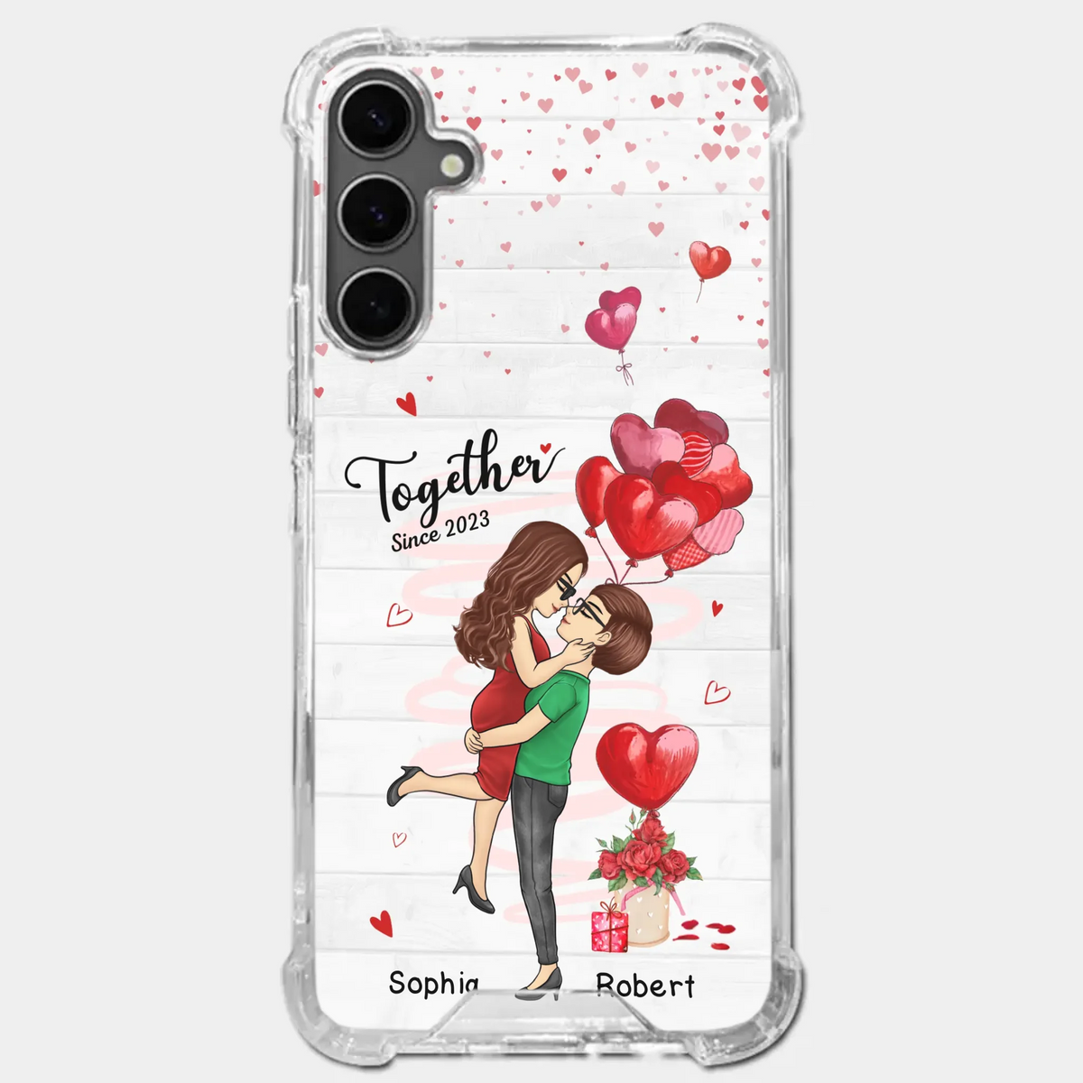 My Love For You Is Endless - Couple Personalized Custom Clear Phone Case - Gift For Husband Wife, Anniversary
