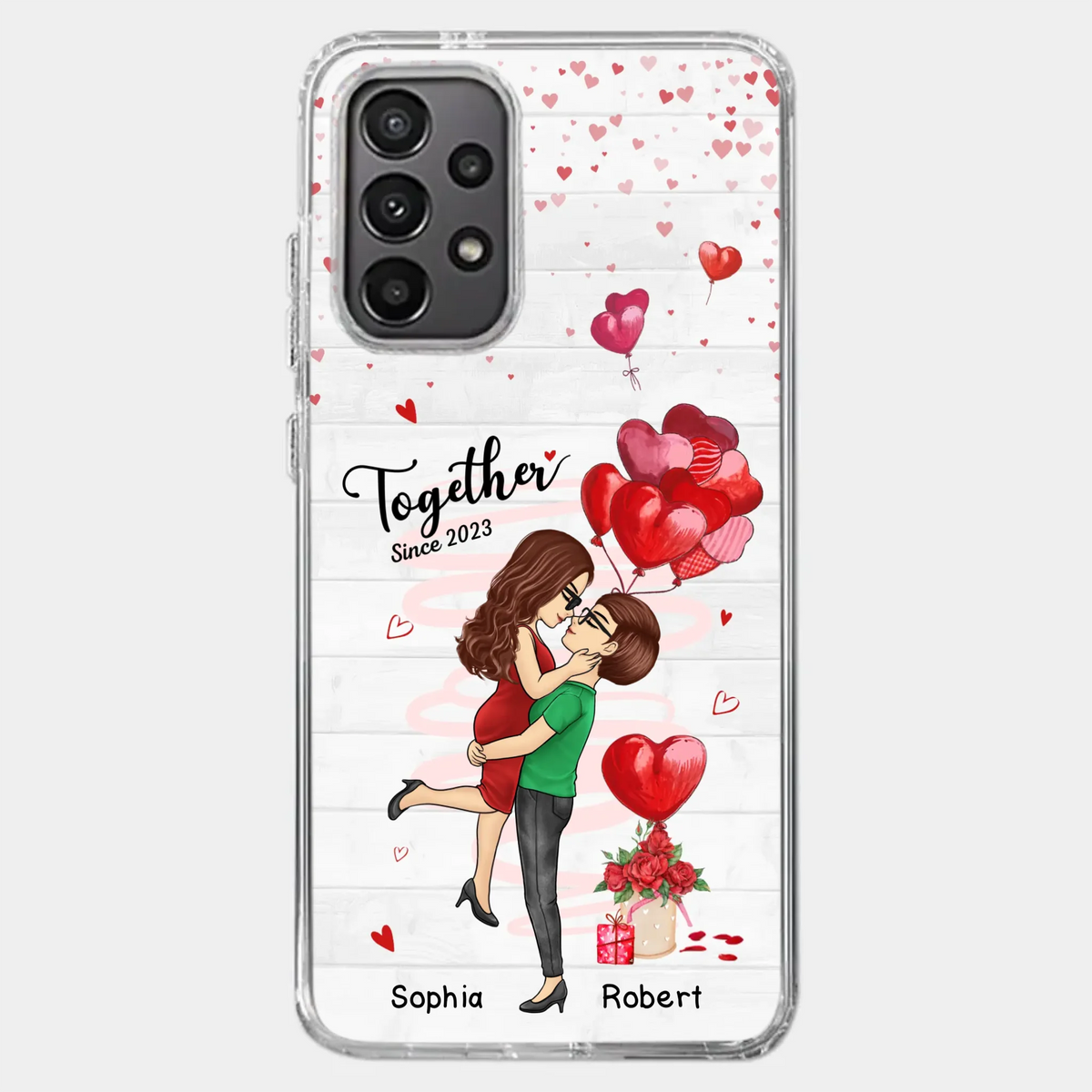 My Love For You Is Endless - Couple Personalized Custom Clear Phone Case - Gift For Husband Wife, Anniversary