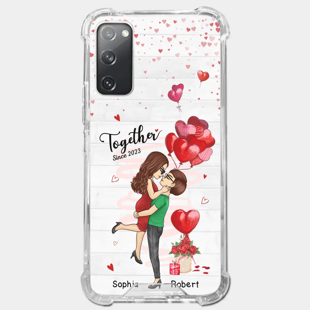 My Love For You Is Endless - Couple Personalized Custom Clear Phone Case - Gift For Husband Wife, Anniversary