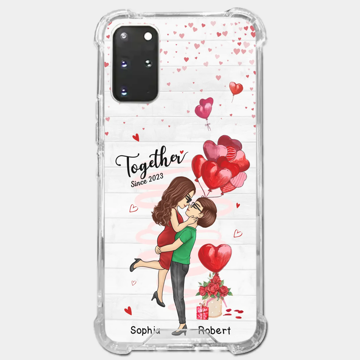 My Love For You Is Endless - Couple Personalized Custom Clear Phone Case - Gift For Husband Wife, Anniversary