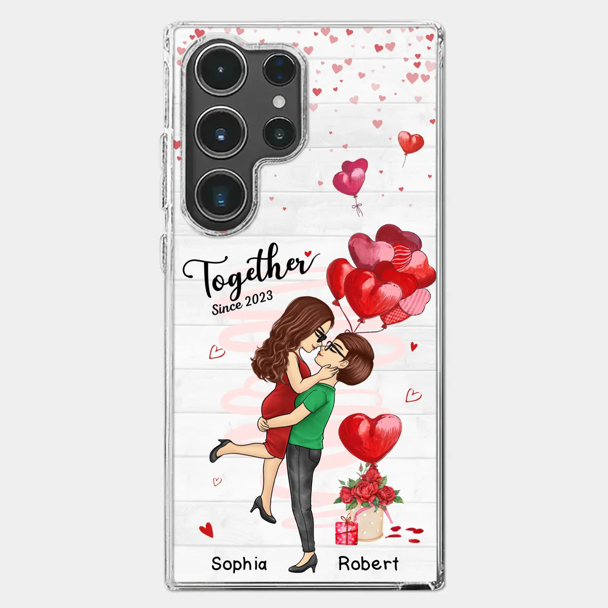 My Love For You Is Endless - Couple Personalized Custom Clear Phone Case - Gift For Husband Wife, Anniversary