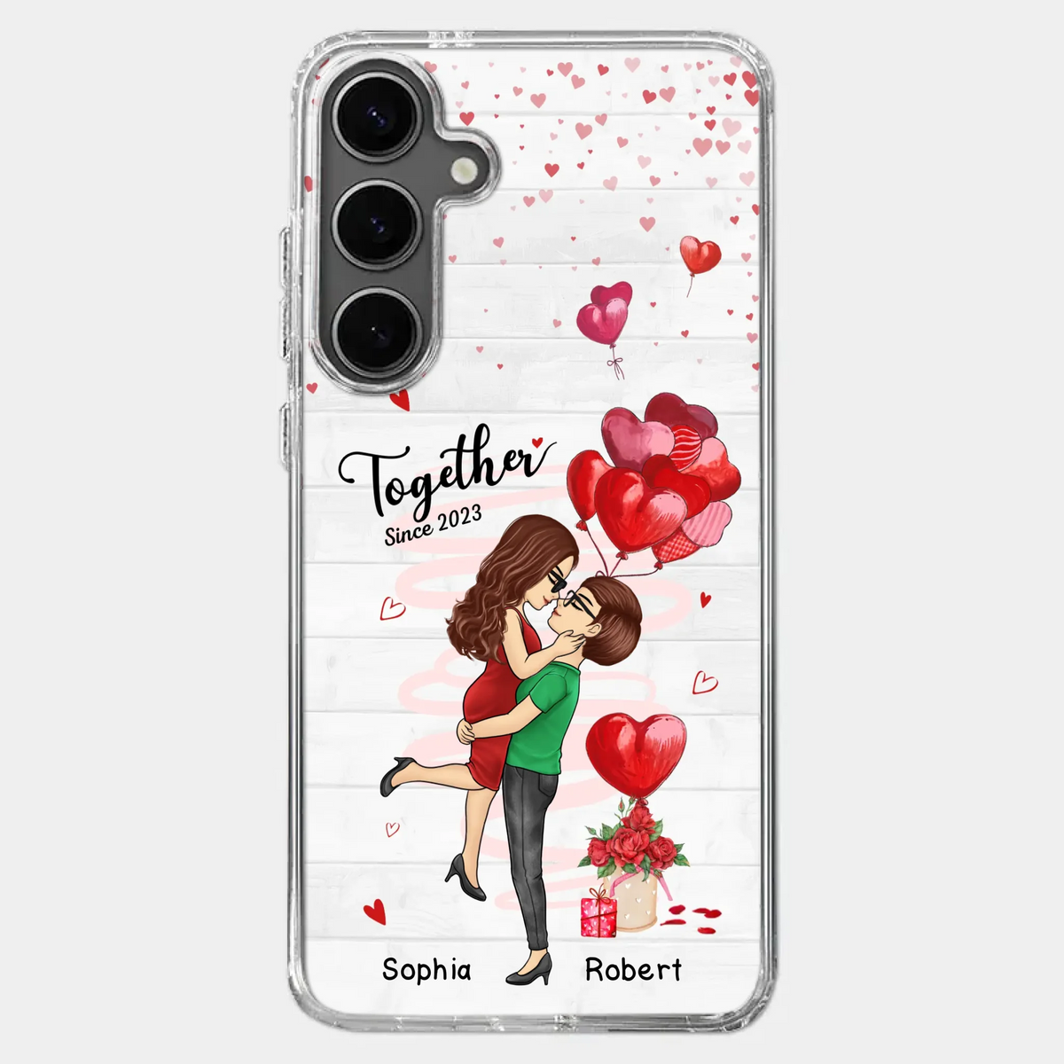 My Love For You Is Endless - Couple Personalized Custom Clear Phone Case - Gift For Husband Wife, Anniversary