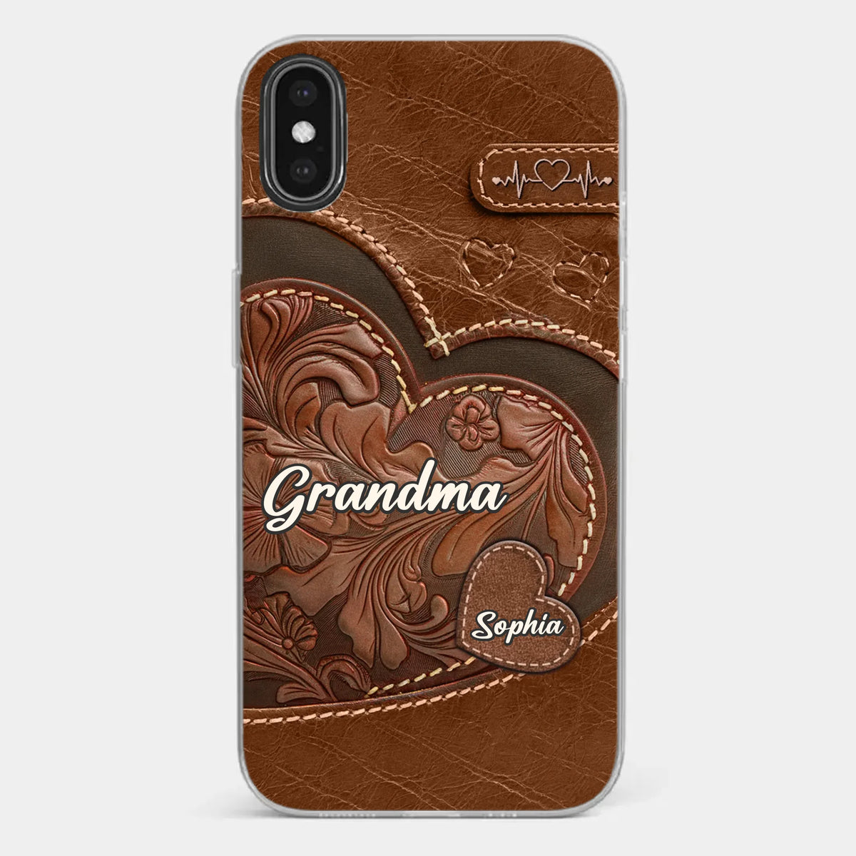 A Sweet Gift That Says You Care - Family Personalized Custom Clear Phone Case - Gift For Mom, Grandma