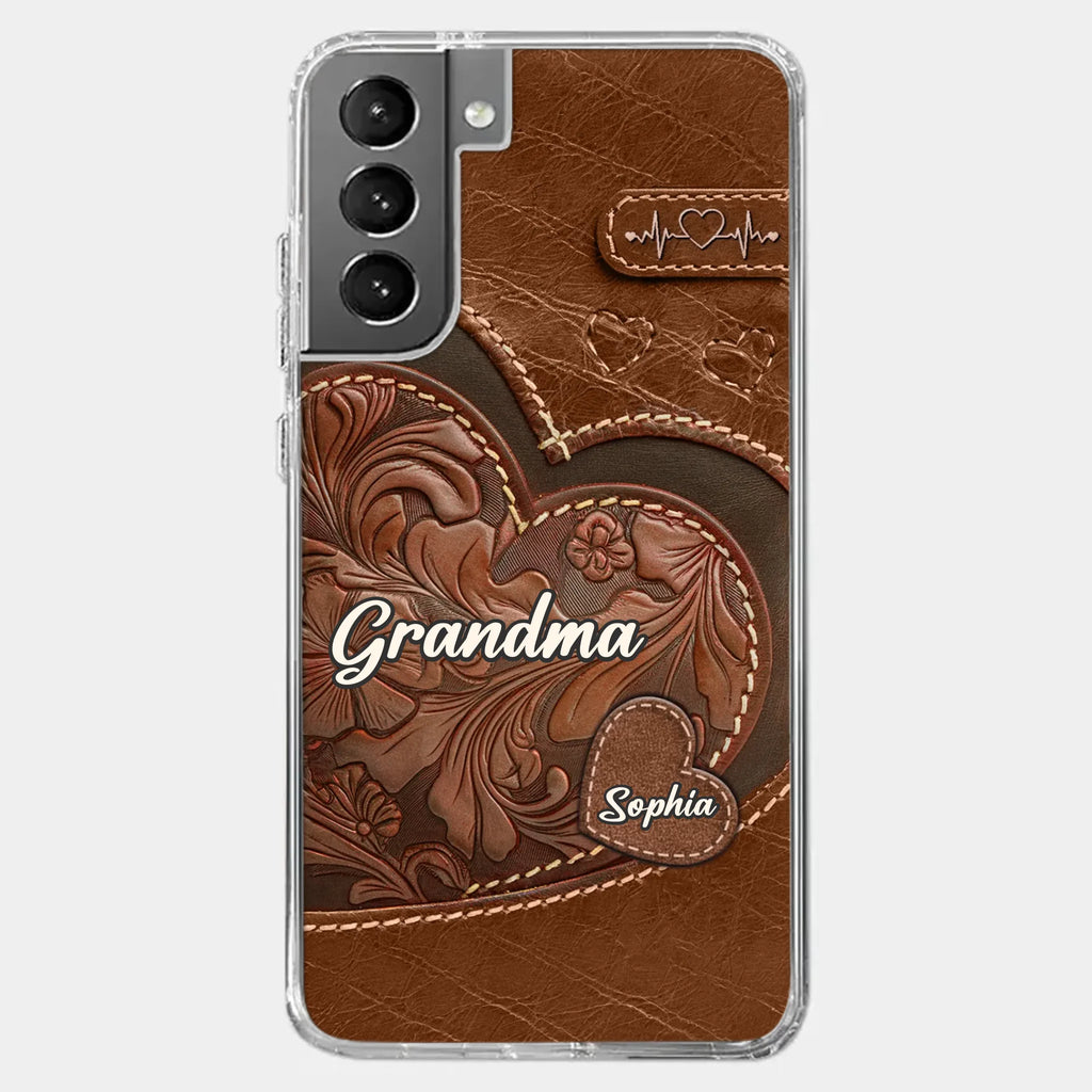 A Sweet Gift That Says You Care - Family Personalized Custom Clear Phone Case - Gift For Mom, Grandma