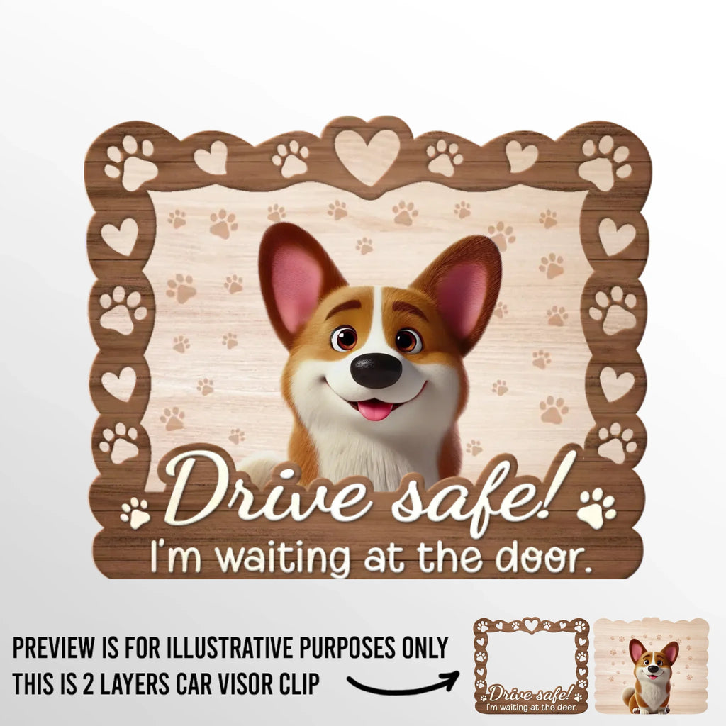 A Pet’s Love Makes Every Day Brighter - Dog & Cat Personalized Custom Car Visor Clip - Gift For Pet Owners, Pet Lovers