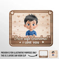A Grandma’s Heart Never Drives Alone - Family Personalized Custom Car Visor Clip - Mother's Day, Gift For Mom, Grandma