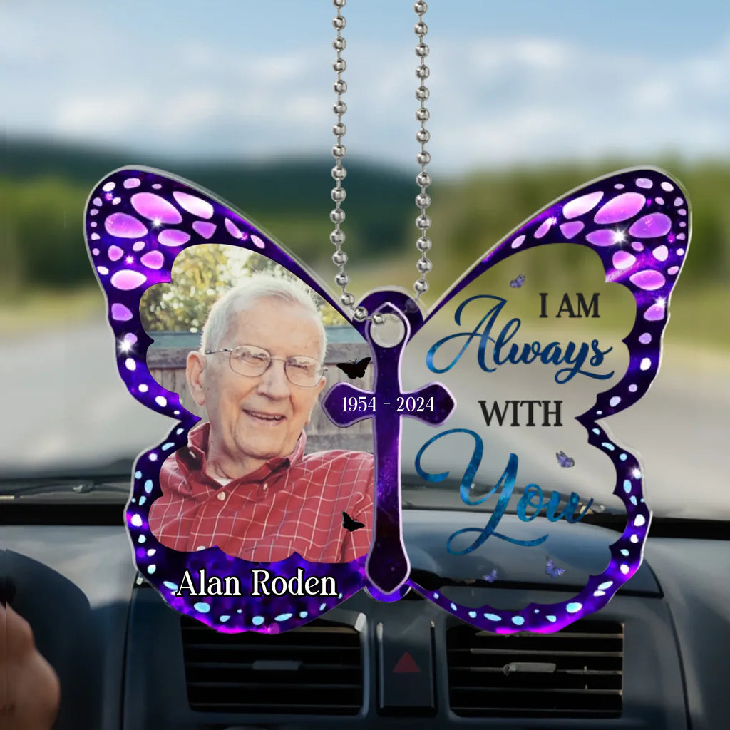 Custom Photo In Memory, We Keep Their Spirit Alive - Memorial Personalized Custom Car Ornament - Acrylic Custom Shaped - Sympathy Gift, Christmas Gift For Family Members
