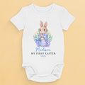 First Easter, First Memories - Family Personalized Custom Baby Onesie - Easter Gift For Baby Kids, Newborn Baby
