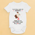 From My Tiny Hands To Your Big Heart - Family Personalized Custom Baby Onesie - Mother's Day, Baby Shower Gift, Gift For First Mom