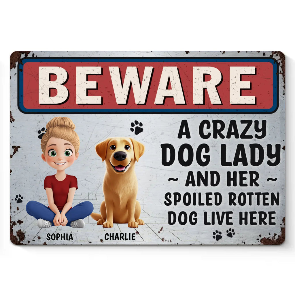 Best Friends Have Fur - Dog Personalized Custom Home Decor Metal Sign - House Warming Gift For Pet Owners, Pet Lovers