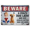 Best Friends Have Fur - Dog Personalized Custom Home Decor Metal Sign - House Warming Gift For Pet Owners, Pet Lovers