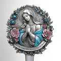 You Are Never Alone - Memorial Personalized Custom Stain Glass Style Acrylic Garden Stake - Sympathy Gift For Family Members