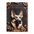 Home Of A Loyal Protector - Dog Personalized Custom 3D Inflated Effect Printed Home Decor Metal Sign - House Warming Gift For Pet Owners, Pet Lovers
