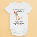 A Love As Pure As A Mother’s Touch - Family Personalized Custom Baby Onesie - Mother's Day, Baby Shower Gift, Gift For First Mom