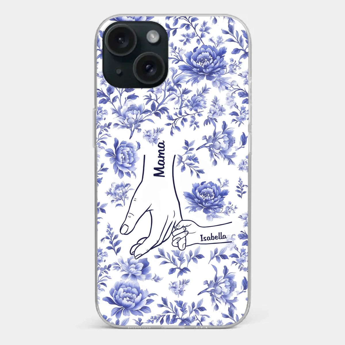 Love Grows In Every Moment - Family Personalized Custom Clear Phone Case - Mother's Day, Gift For Mom, Grandma