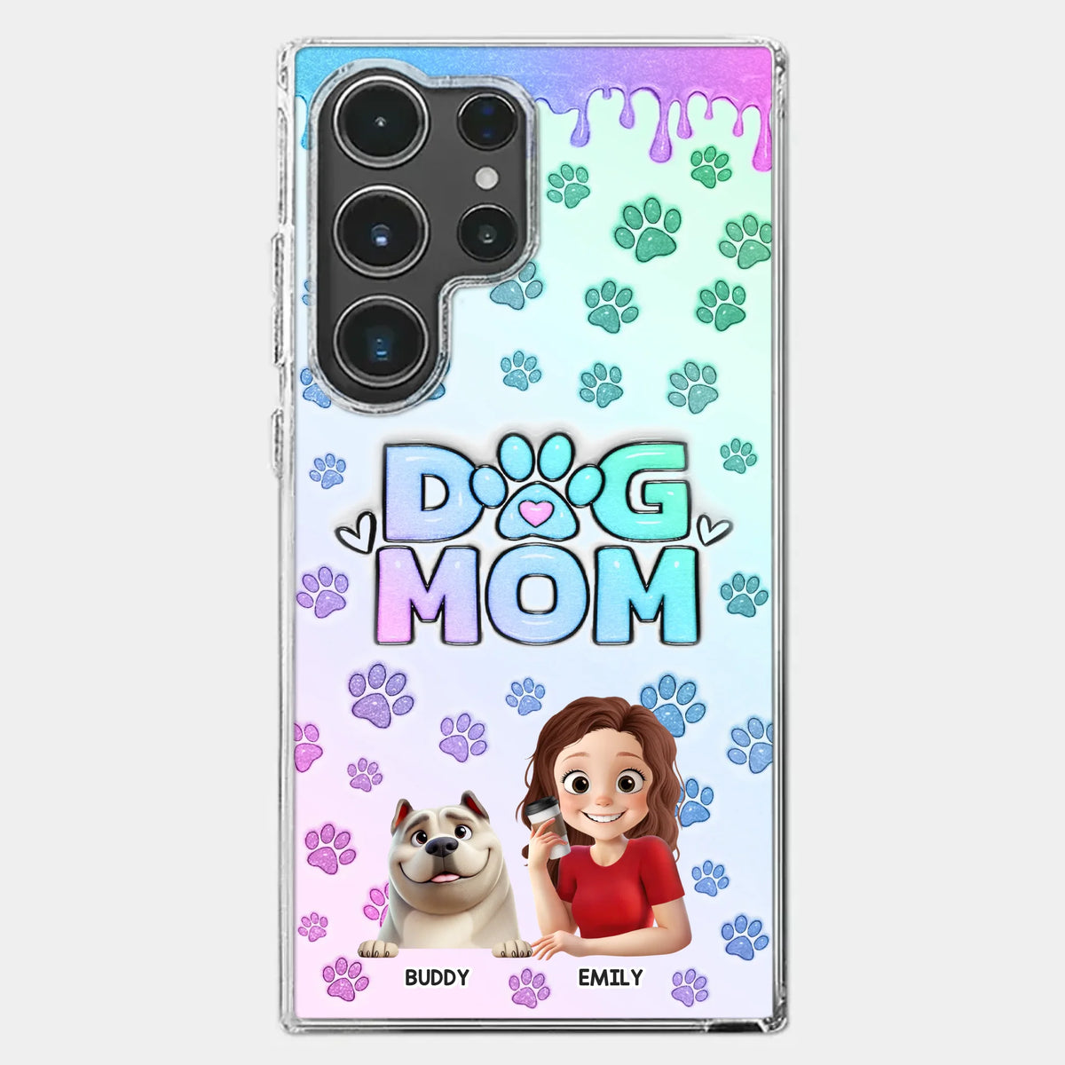 My Best Friend Has Paws - Dog Personalized Custom 3D Inflated Effect Printed Clear Phone Case - Gift For Pet Owners, Pet Lover