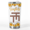 Grandkids Are My Sunshine - Family Personalized Custom 3D Inflated Effect Printed Tumbler - Mother's Day, Gift For Mom, Grandma