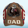 Papa’s Crew - Family Personalized Custom Hat, All Over Print Classic Cap - Father's Day, Gift For Dad, Grandpa