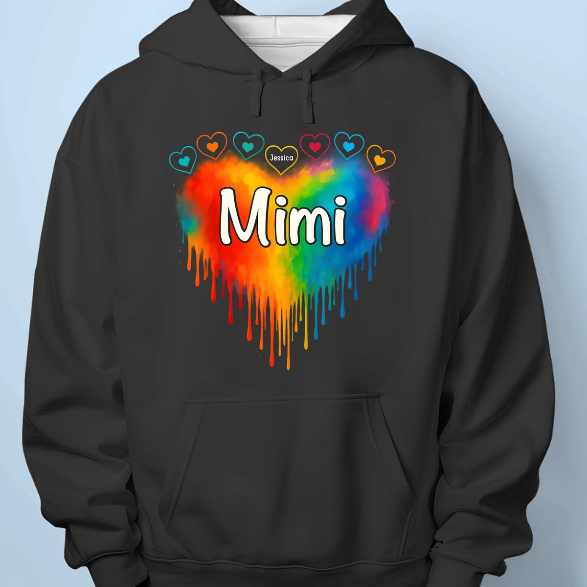 Color Your World With A Mother’s Love - Family Personalized Custom Unisex T-shirt, Premium T-shirt, Hoodie - Mother's Day, Gift For Mom, Grandma