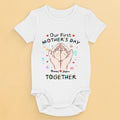 Together from Day One - Family Personalized Custom Baby Onesie - Mother's Day, Baby Shower Gift, Gift For First Mom
