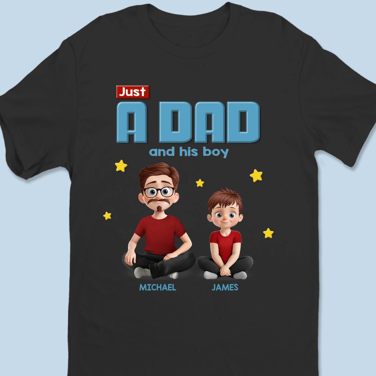 Every Adventure Starts With Dad - Family Personalized Custom Unisex T-shirt, Premium T-shirt, Hoodie - Father's Day, Gift For Dad