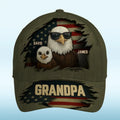 Where Family Gathers, Love Grows - Family Personalized Custom Hat, All Over Print Classic Cap - Father's Day, Gift For Dad, Grandpa