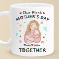From This Day On, Forever Us - Family Personalized Custom Mug - Mother's Day, Baby Shower Gift, Gift For First Mom