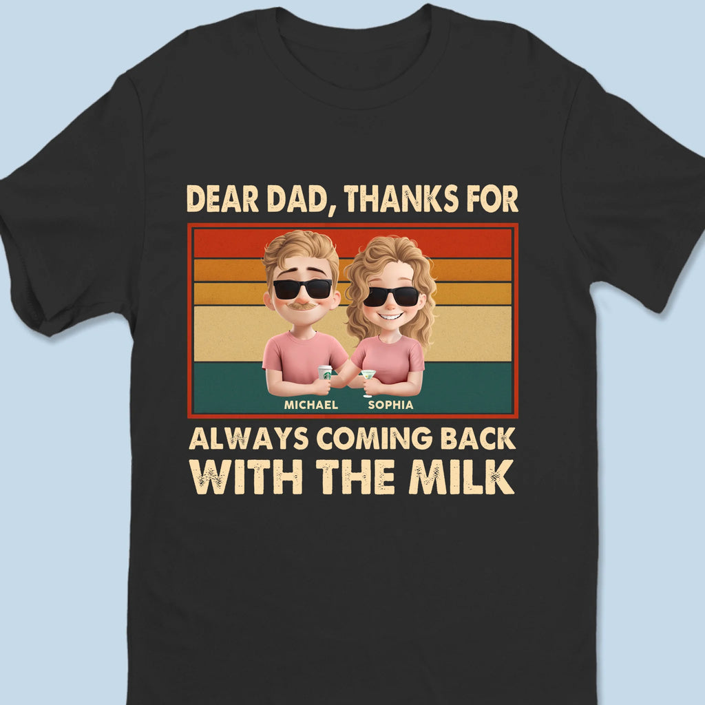 Thanks For Choosing Love And Lactose - Family Personalized Custom Unisex T-shirt, Premium T-shirt, Hoodie - Father's Day, Gift For Dad, Grandpa