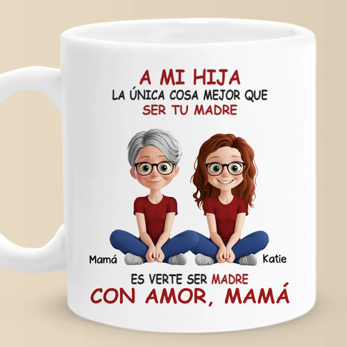 A Bond That Grows - Family Personalized Custom Mug - Mother's Day, Gift For Mom, Daughter