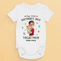 Team Daddy Since Day One - Family Personalized Custom Baby Onesie - Father's Day, Baby Shower Gift, Gift For First Dad, Baby Kids, Newborn Baby