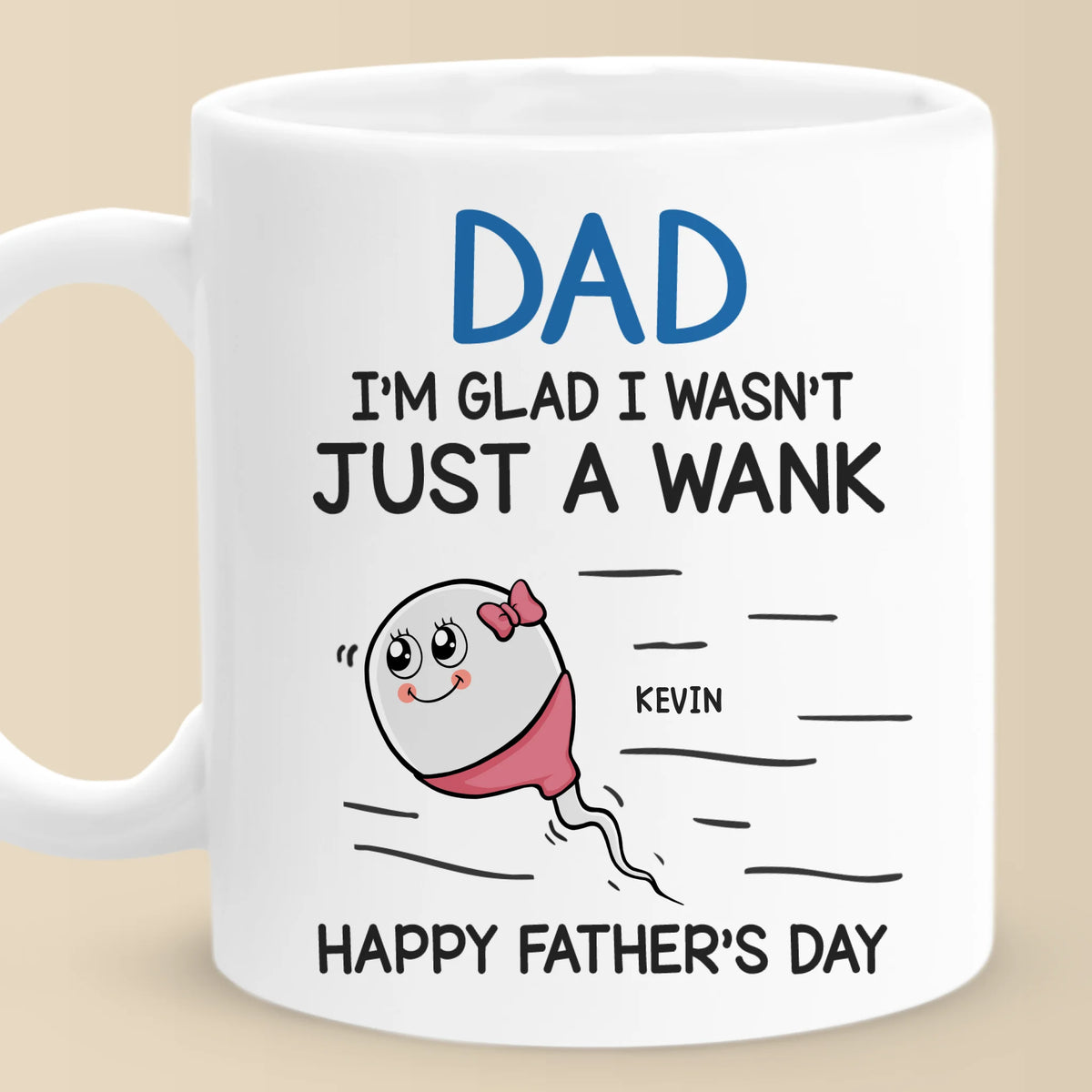 One Squirt Of Greatness, Cheers Dad - Family Personalized Custom Mug - Father's Day, Gift For Dad